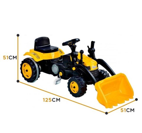 Woopie WOOPIE Traktor Na Pedały Farmer MaxTrac Classic Łyżka Spychacz