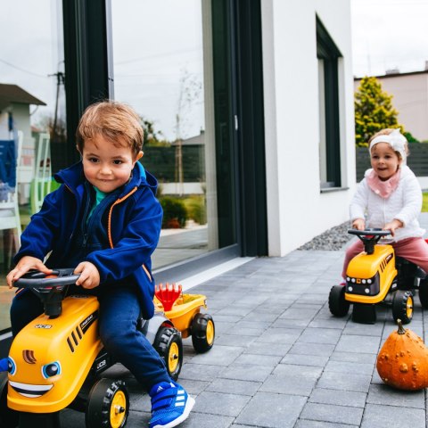 FALK FALK Traktorek JCB Pomarańćzowy z Przyczepką od 1 roku
