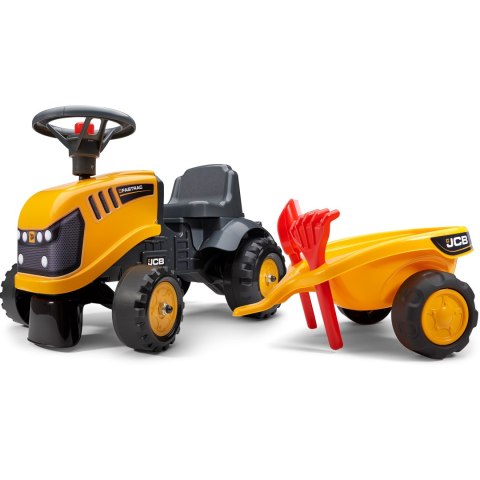 FALK FALK Traktorek JCB Pomarańćzowy z Przyczepką od 1 roku