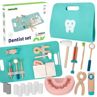 Tooky Toy TOOKY TOY Zestaw Małego Dentysty Walizka Lekarza 19 el. FSC