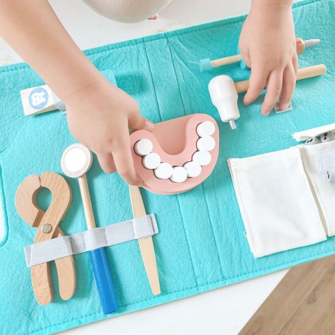 Tooky Toy TOOKY TOY Zestaw Małego Dentysty Walizka Lekarza 19 el. FSC