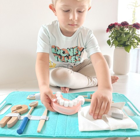 Tooky Toy TOOKY TOY Zestaw Małego Dentysty Walizka Lekarza 19 el. FSC