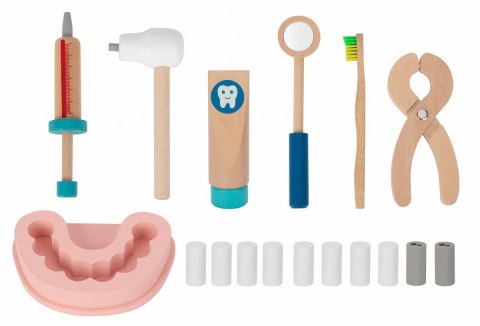 Tooky Toy TOOKY TOY Zestaw Małego Dentysty Walizka Lekarza 19 el. FSC