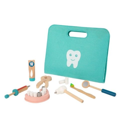 Tooky Toy TOOKY TOY Zestaw Małego Dentysty Walizka Lekarza 19 el. FSC