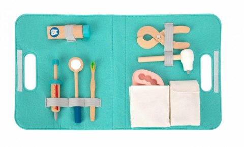 Tooky Toy TOOKY TOY Zestaw Małego Dentysty Walizka Lekarza 19 el. FSC