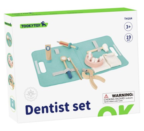Tooky Toy TOOKY TOY Zestaw Małego Dentysty Walizka Lekarza 19 el. FSC