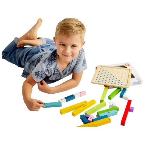 Tooky Toy Tooky Toy Drewniana Tablica Matematyczna Nauka Liczenia Liczydło