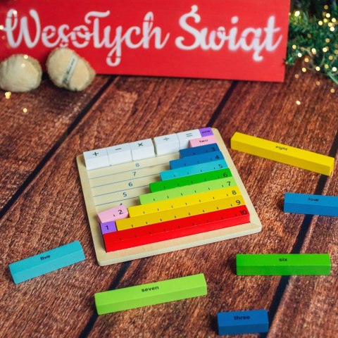 Tooky Toy Tooky Toy Drewniana Tablica Matematyczna Nauka Liczenia Liczydło