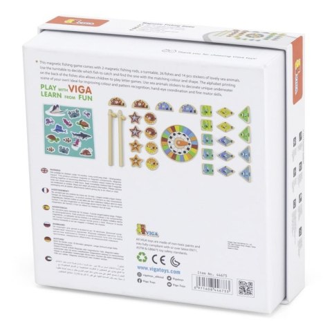 Viga Toys VIGA Gra Zestaw Magnetyczny Do Łowienia Rybek