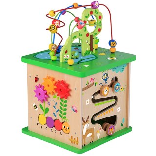 Tooky Toy TOOKY TOY Kostka Edukacyjna Sorter Labirynt Przeplatanka Zwierzątka