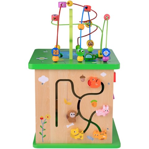 Tooky Toy TOOKY TOY Kostka Edukacyjna Sorter Labirynt Przeplatanka Zwierzątka