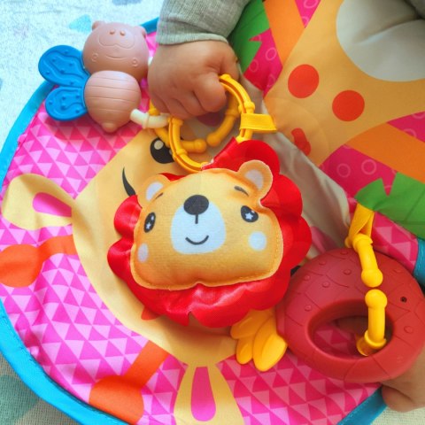 Woopie Baby WOOPIE BABY Poduszka Rogal Interaktywna Mata Edukacyjna Grzechotka Gryzak