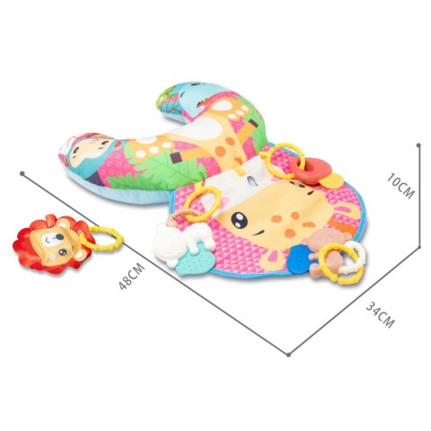 Woopie Baby WOOPIE BABY Poduszka Rogal Interaktywna Mata Edukacyjna Grzechotka Gryzak