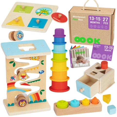 Tooky Toy TOOKY TOY Box Pudełko XXL Montessori Edukacyjne 6w1 Sensoryczne 13-15 Mies Tooky Toy TOOKY TOY Box Pudełko XXL Montessori Edukacyjne 6w1 Sensoryczne 13-15 Mies