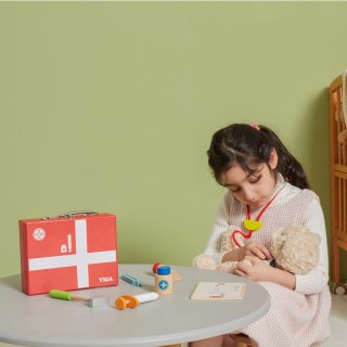 Viga Toys VIGA Drewniany zestaw małego lekarza w walizce