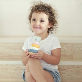 Viga Toys VIGA PolarB Drewniana Piramidka edukacyjna - Miś Polarny