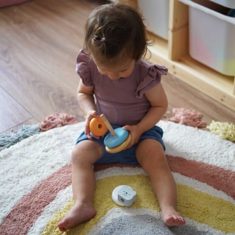 Viga Toys VIGA PolarB Drewniana Piramidka edukacyjna - Miś Polarny