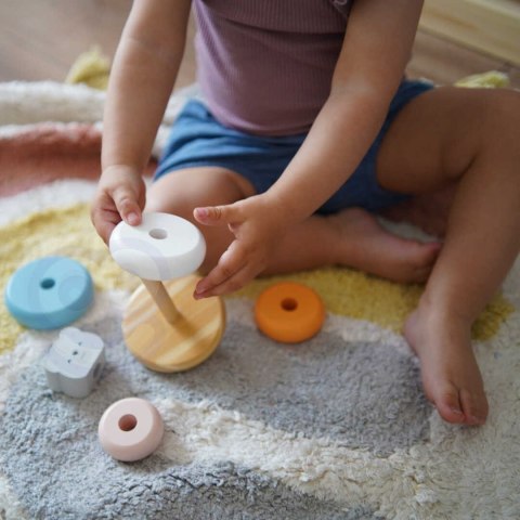 Viga Toys VIGA PolarB Drewniana Piramidka edukacyjna - Miś Polarny