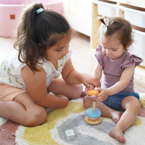 Viga Toys VIGA PolarB Drewniana Piramidka edukacyjna - Miś Polarny