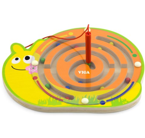 Viga Toys Viga Labirynt Magnetyczny Drewniana gra Śimak