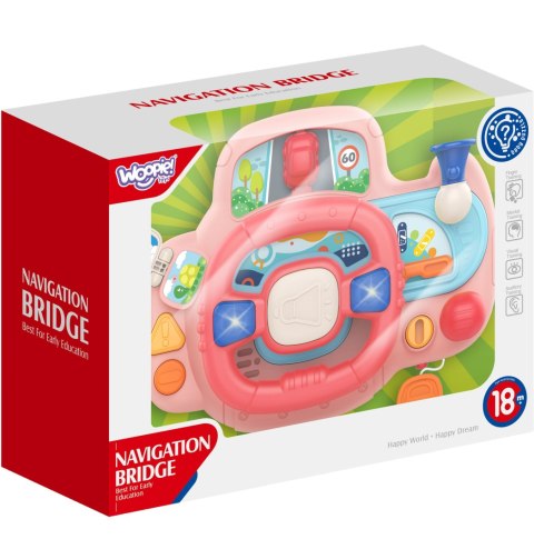 Woopie Baby WOOPIE BABY Kierownica Samochodowa Interaktywna z Swiatłami Dźwiękiem