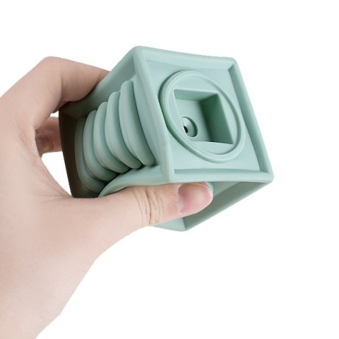 Woopie Baby WOOPIE BABY Klocki Sensoryczne Układanka Do Ściskania Dźwięk 12 el.