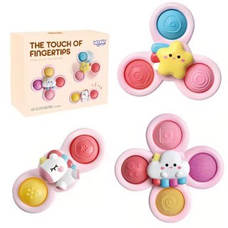 Woopie Baby WOOPIE BABY Kosmiczny Spinner Pop-it Zabawka Sensoryczna Wymienne 3 szt Różowy.