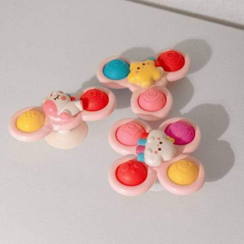 Woopie Baby WOOPIE BABY Kosmiczny Spinner Pop-it Zabawka Sensoryczna Wymienne 3 szt Różowy.