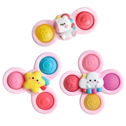 Woopie Baby WOOPIE BABY Kosmiczny Spinner Pop-it Zabawka Sensoryczna Wymienne 3 szt Różowy.