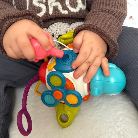 Woopie Baby WOOPIE BABY Kostka Sześciościan Montessori Sensoryczna 8w1