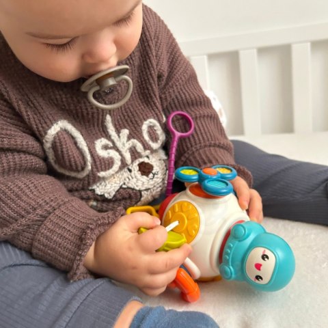 Woopie Baby WOOPIE BABY Kostka Sześciościan Montessori Sensoryczna 8w1