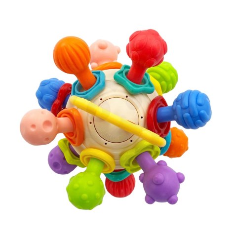 Woopie Baby WOOPIE BABY Miękka Grzechotka 2w1 Gryzak Zabawka Sensoryczna dla Niemowląt 0m+