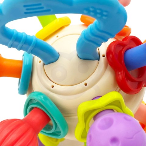 Woopie Baby WOOPIE BABY Miękka Grzechotka 2w1 Gryzak Zabawka Sensoryczna dla Niemowląt 0m+