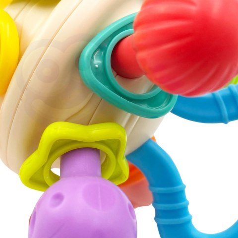 Woopie Baby WOOPIE BABY Miękka Grzechotka 2w1 Gryzak Zabawka Sensoryczna dla Niemowląt 0m+