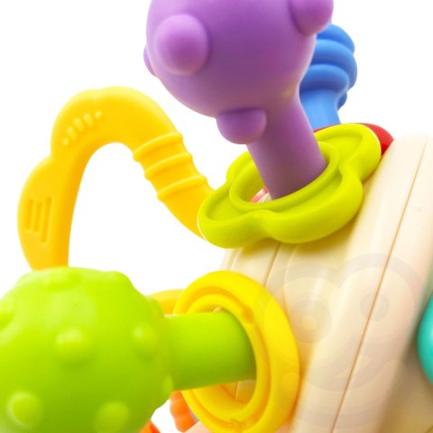 Woopie Baby WOOPIE BABY Miękka Grzechotka 2w1 Gryzak Zabawka Sensoryczna dla Niemowląt 0m+