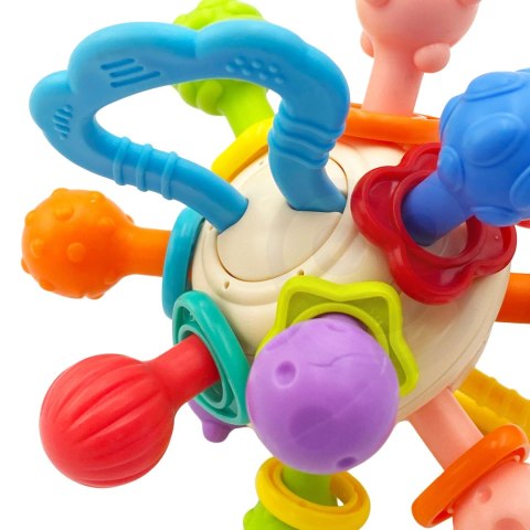 Woopie Baby WOOPIE BABY Miękka Grzechotka 2w1 Gryzak Zabawka Sensoryczna dla Niemowląt 0m+