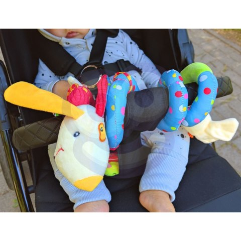 Woopie Baby WOOPIE BABY Miękka Zawieszka Spirala do Wózka Łóżeczka Piesek Edukacyjna