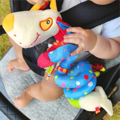Woopie Baby WOOPIE BABY Miękka Zawieszka Spirala do Wózka Łóżeczka Piesek Edukacyjna