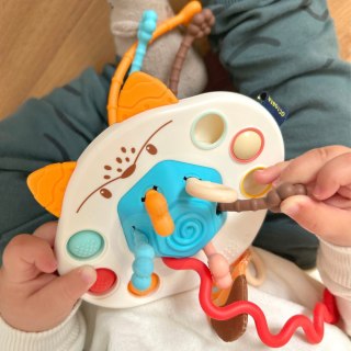 Woopie Baby WOOPIE BABY Zabawka Sensoryczna Montessori Gryzak Grzechotka Wielofunkcyjny Lis