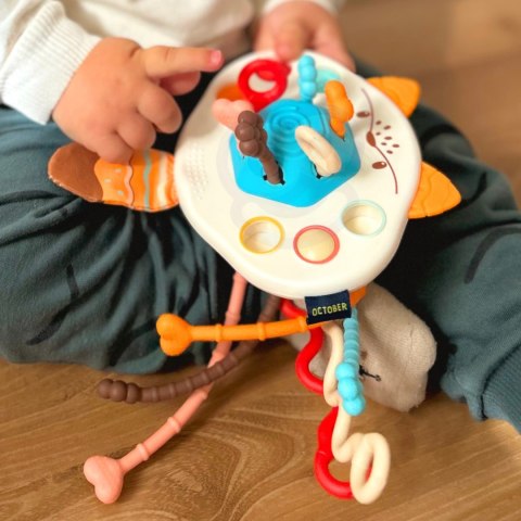 Woopie Baby WOOPIE BABY Zabawka Sensoryczna Montessori Gryzak Grzechotka Wielofunkcyjny Lis