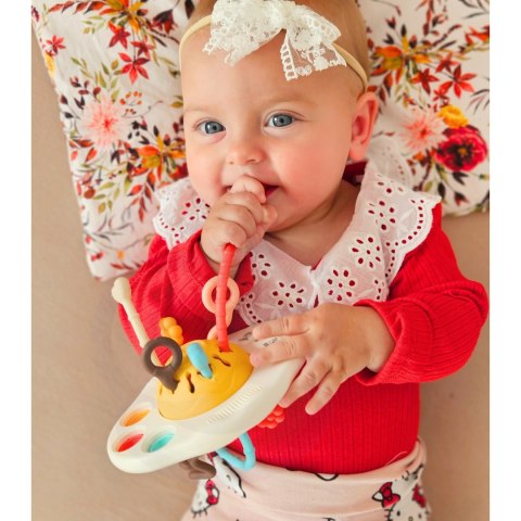 Woopie Baby WOOPIE BABY Zabawka Sensoryczna Montessori Gryzak Grzechotka Wielofunkcyjny UFO