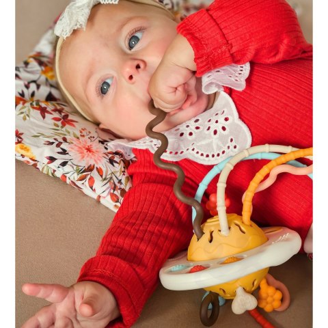 Woopie Baby WOOPIE BABY Zabawka Sensoryczna Montessori Gryzak Grzechotka Wielofunkcyjny UFO