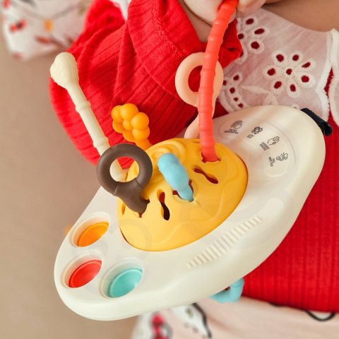 Woopie Baby WOOPIE BABY Zabawka Sensoryczna Montessori Gryzak Grzechotka Wielofunkcyjny UFO