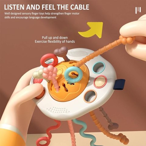 Woopie Baby WOOPIE BABY Zabawka Sensoryczna Montessori Gryzak Grzechotka Wielofunkcyjny UFO