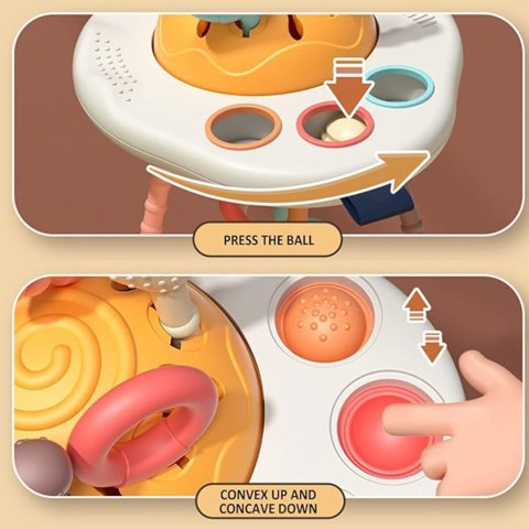 Woopie Baby WOOPIE BABY Zabawka Sensoryczna Montessori Gryzak Grzechotka Wielofunkcyjny UFO