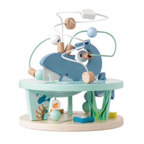 Classic World CLASSIC WORLD Drewniany Edukacyjny Labirynt Przeplatanka Życie Morskie 18m+