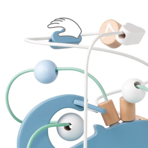 Classic World CLASSIC WORLD Drewniany Edukacyjny Labirynt Przeplatanka Życie Morskie 18m+