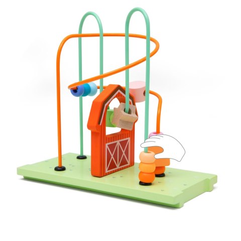 Classic World CLASSIC WORLD Kostka Montessori 10w1 Szczęśliwa Farma XXL