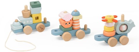 Classic World CLASSIC WORLD Montessori Kolejka Ocean Drewniana Układanka