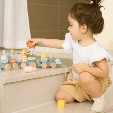 Classic World CLASSIC WORLD Montessori Kolejka Ocean Drewniana Układanka